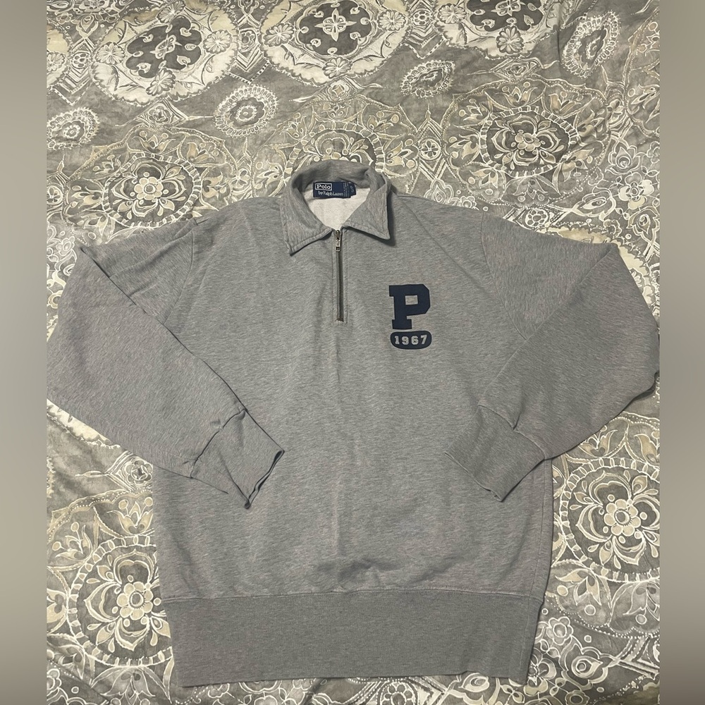 Vintage Ralph Lauren Polo Pullover 1/4 zip Big P